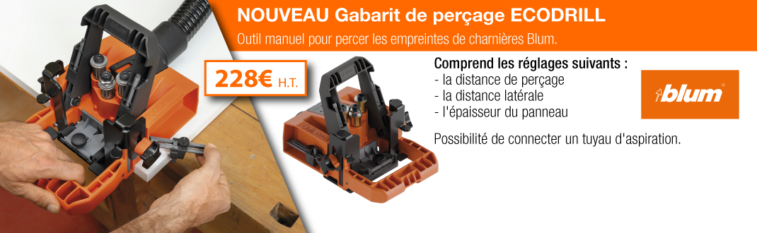 Slider gabarit de perçage BLUM