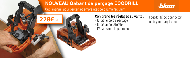 Slider gabarit de perçage BLUM