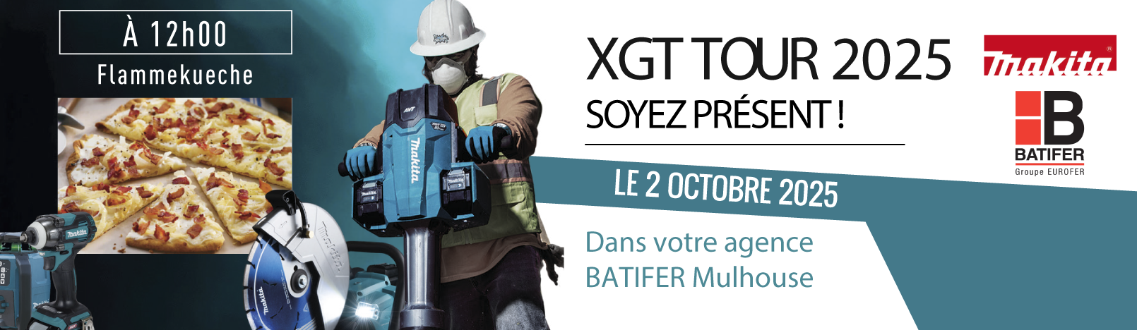 Slider Makita XGT TOUR 2025