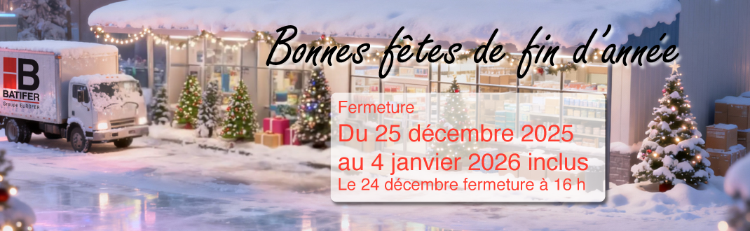 Fermeture de fin d'année 2025