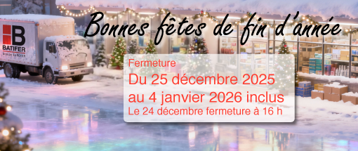 Fermeture de fin d'année 2025
