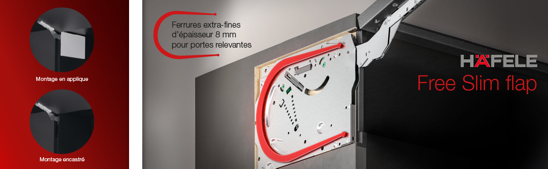 Slider Häfele Free Slim flap
