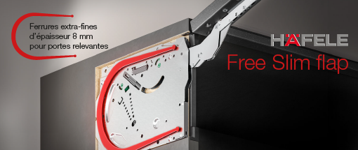 Slider Häfele Free Slim flap