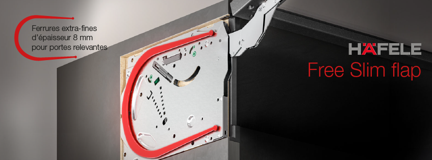 Slider Häfele Free Slim flap