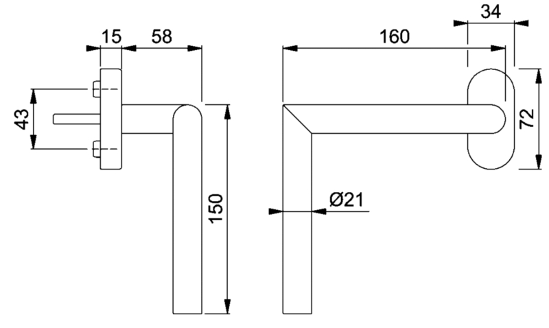 150 x 150 mm