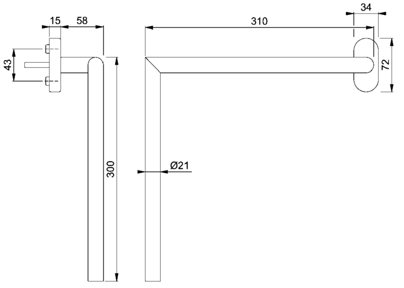 300 x 300 mm