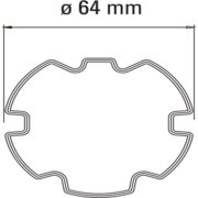 Adaptateur tube ZF 64 mm