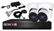 Kit petits commerces 2 caméras dôme AHD 5Mpx - IS DOME