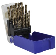 Coffret de 25 forets HSS E5 5% cobalt