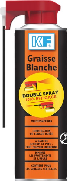 Graisse blanche multifonctions double spray - BATIFER, quincaillerie  professionnelle, spécialiste du bâtiment et de l'agencement