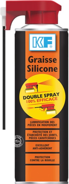 Graisse silicone 500 double spray - BATIFER, quincaillerie professionnelle,  spécialiste du bâtiment et de l'agencement
