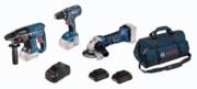 Kit 3 outils 18V-5Ah avec 2 batteries + chargeur + sac