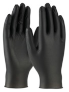 Boîte de 100 gants jetables AMBI-DEX nitrile noir, non poudré avec poignée texturée