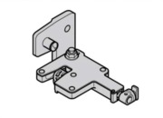 Palier de fermeture à levier pour porte N80 et EcoStar porte avec portillon incorporé