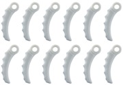 Set de 12 couteaux courbés synthétiques de rechange pour débroussailleuse