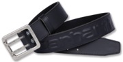 Ceinture cuir double ardillon LOGO BELT