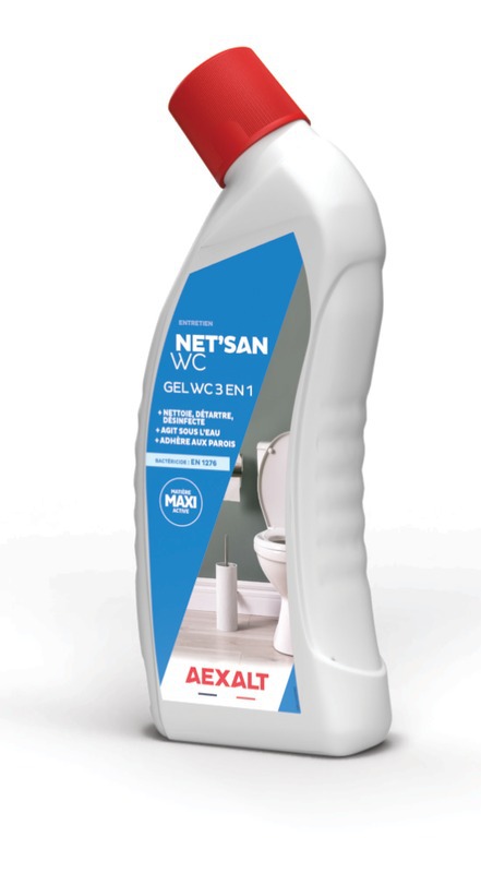 Gel WC détartrant désinfectant NET'SAN WC 750 ml - BATIFER, quincaillerie  professionnelle, spécialiste du bâtiment et de l'agencement