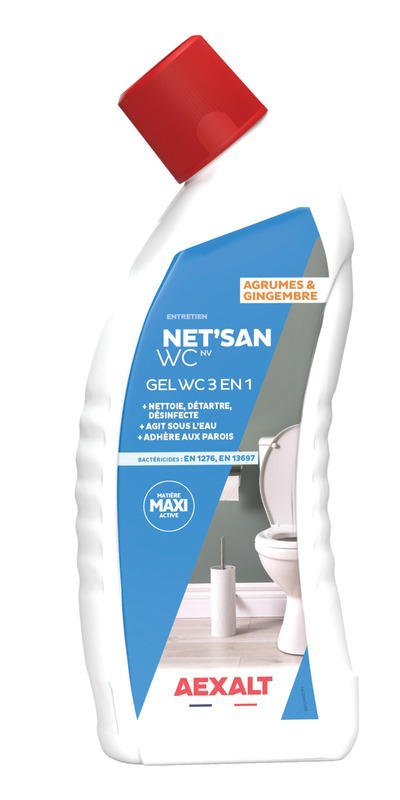 Gel WC détartrant désinfectant NET'SAN WC 750 ml - BATIFER, quincaillerie  professionnelle, spécialiste du bâtiment et de l'agencement