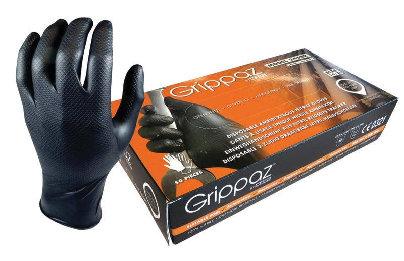GRIPSTER Skins Boite de 50 gants jetables nitrile non poudrés orange -  achat en ligne