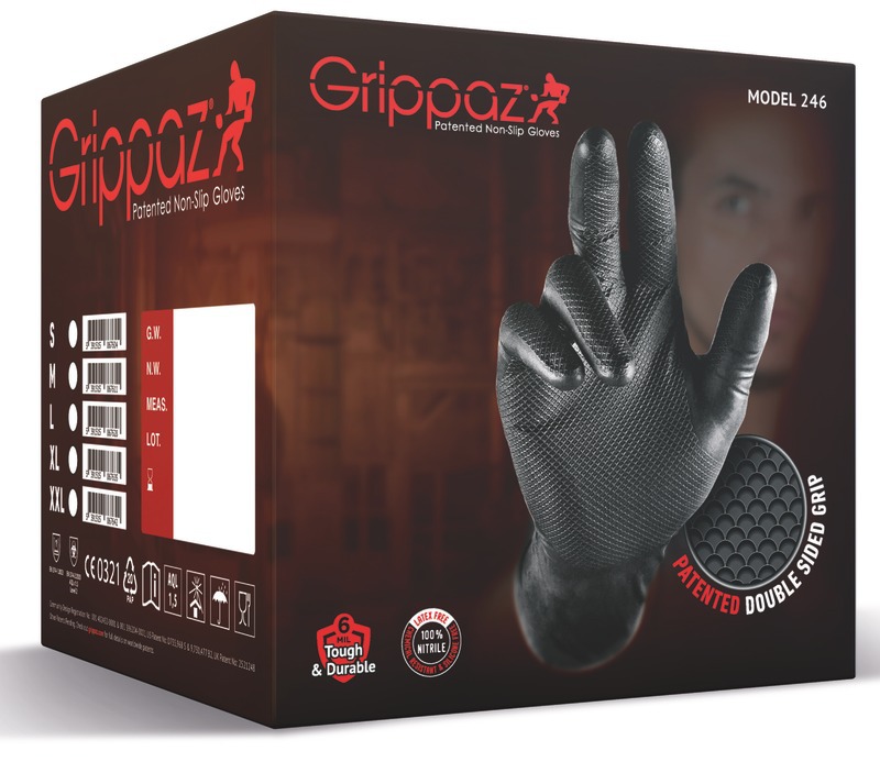 GRIPSTER Skins Boite de 50 gants jetables nitrile non poudrés orange -  achat en ligne