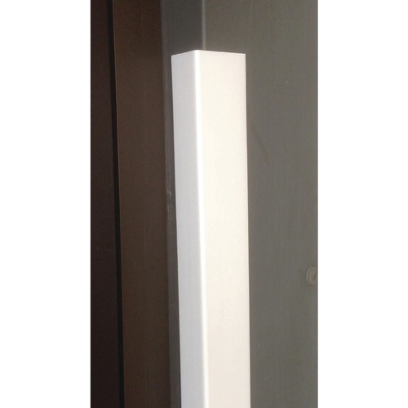 cornière inégale PVC ( rigide ) blanc dim. axbxc : 19,5x35,5x1,5