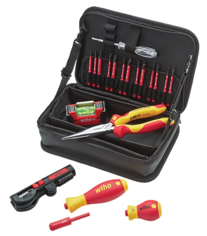 BAHCO - Jeu d'outils pour électricien dans valise en cuir - 28 pcs
