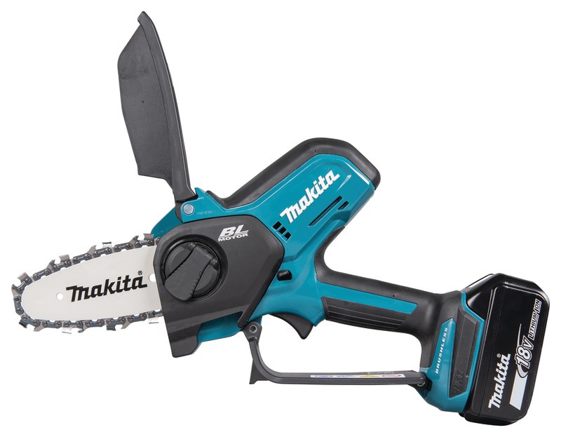 Tronçonneuse élagueuse électrique Makita DUC 101 F1 Trononneuse  d'elagage sans fil 18 V 10 cm brushless + 1x batterie 3,0 Ah - sans  chargeur