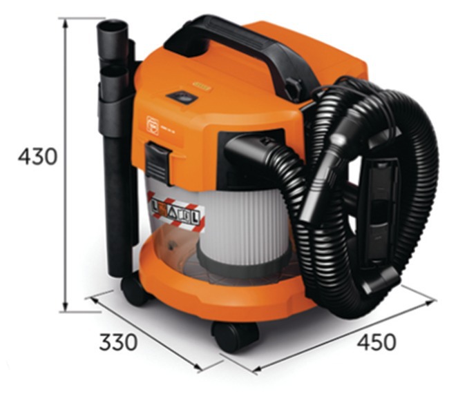 Aspirateur sans fil 18V-10L - eau/poussière-technologie cyclonique