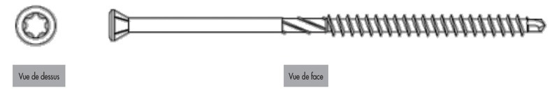 Boite de vis à bois tête ronde torx - BATIFER, quincaillerie