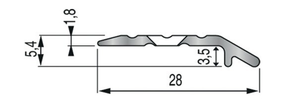 Seuil de porte extra plat adhésif - BATIFER, quincaillerie