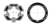 Jeu roue +couronne SOMFY pour tube ZF