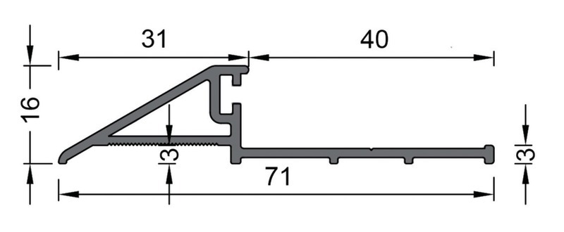 Seuil de porte extra plat adhésif - BATIFER, quincaillerie