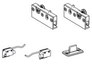 Kit chariot CLAMB pour porte en bois