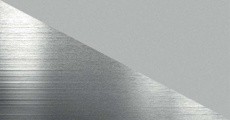 Argent brossé / Gris clair métallisé