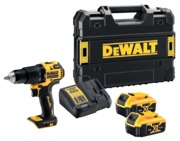 Perceuse-visseuse à percussion XR 18 V DCD709M2T-QW + 2 batteries 18 V - 4 Ah + chargeur