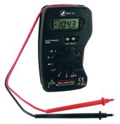 Multimètre numérique de poche avec mode automatiques, tension DC-AC, courant DC-AC