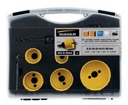 Coffret de 6 scies trépan bi-métal HSS + accessoires