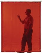 Rideau de soudure orange - 160 x 220 cm