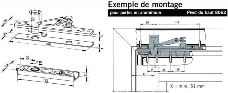 Kesseböhmer Mécanisme de pivotement parallèle II Hauteur utile 180