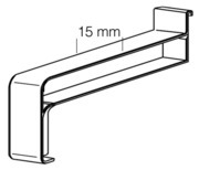 Embout coulissant PVC droit pour appui de fenêtre aluminium PLUS