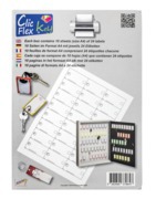 Étiquettes imprimables pour Clic Flex Key magnétique