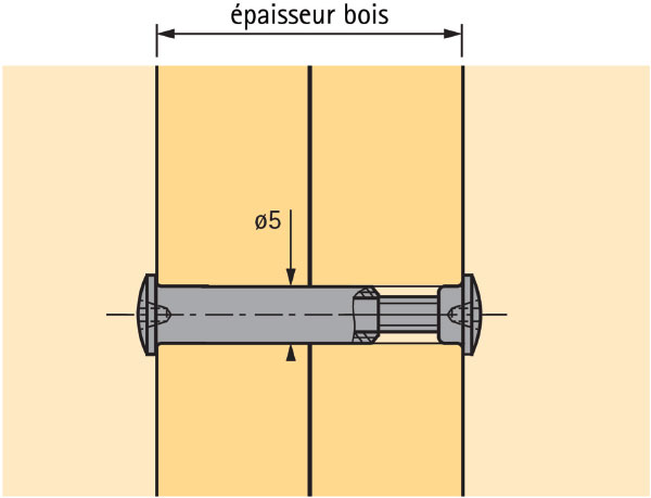 4 vis de jonction acier nickelé Diall M4 Ø5 x L.27 mm