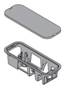 Support pour alimentation SERVO-DRIVE à encastrer