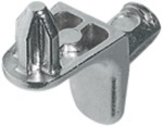 Taquet pour bois avec tenon décalage 6 mm