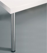 Pieds de table réglables en hauteur facilement - Rond et Inox