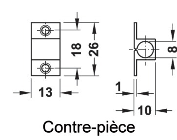 Clé multifonction Séléction BricoBati Targette et Verrou