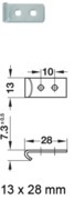 Crochet de fermoir forme C