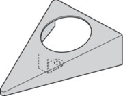 Boîtier triangulaire montage en applique pour LOOX 4009