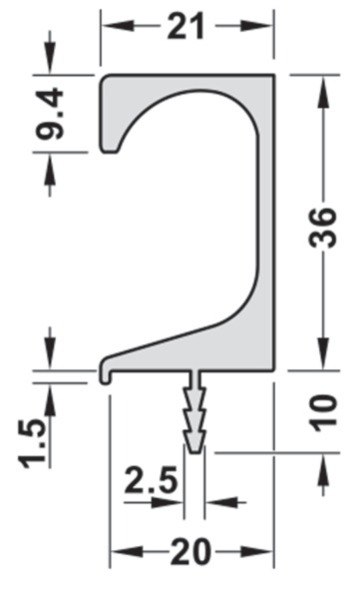 Schéma pour finition aspect argent (E6/EV1)