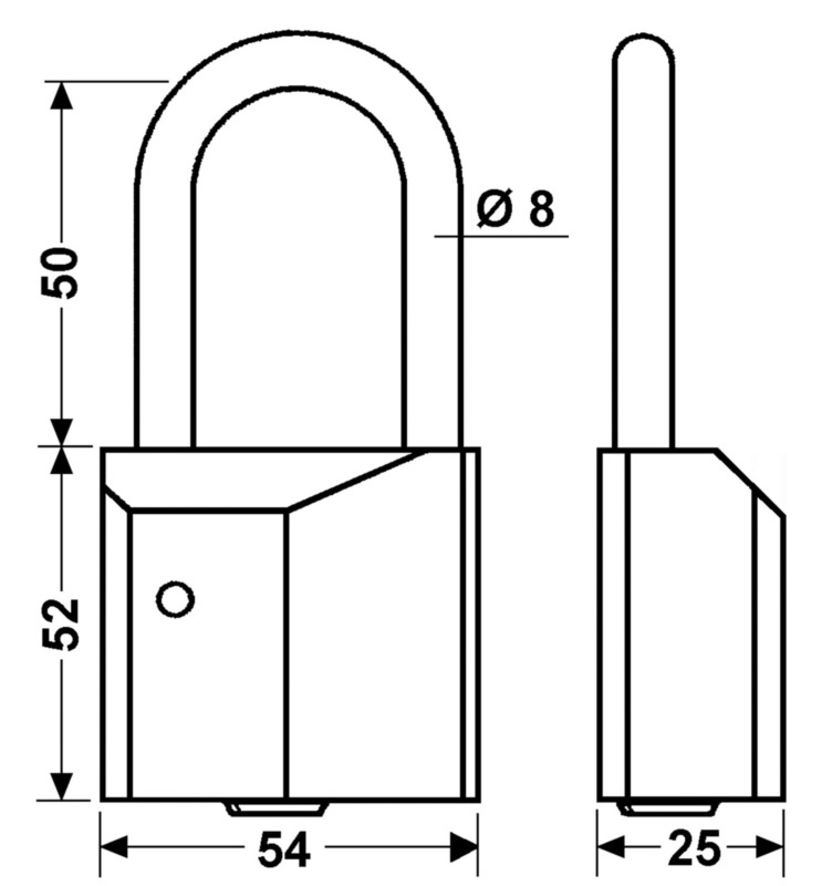 Porte cadenas 55 × 160 mm Acheter - Ferrements - LANDI